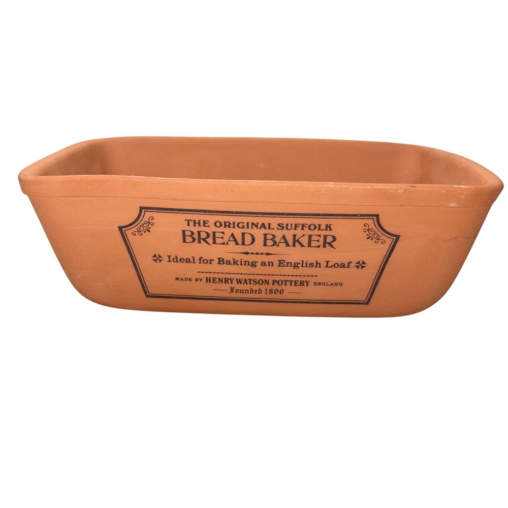 Henry‎ Watson Pottery Original Suffolk Terracotta Bread Baker Loaf Pan England